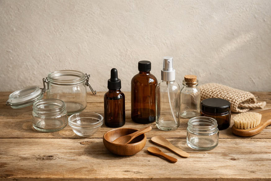 Återvinn och återanvänd glasflaskor & glasburkar för DIY