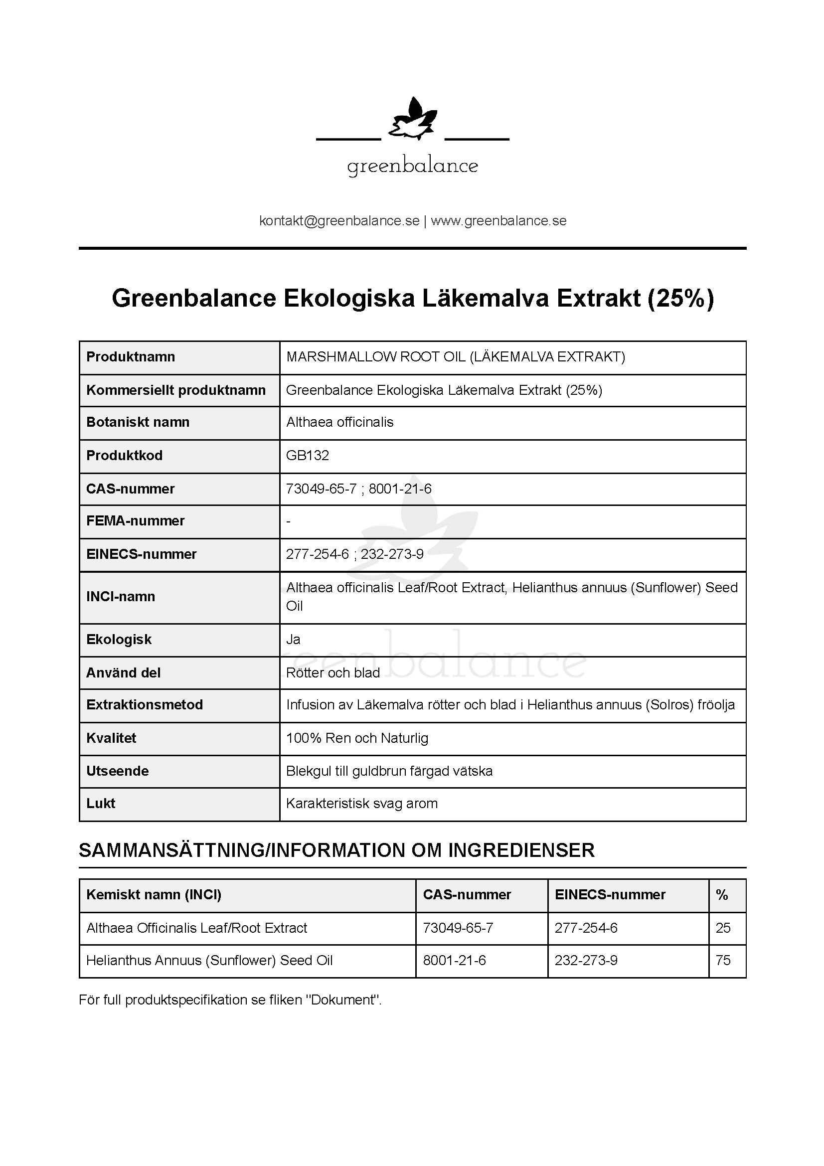 Overblick Lakemalva Extrakt 1 Överblick - Läkemalva Extrakt