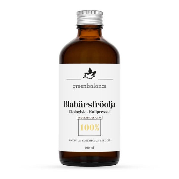 ekologisk blabarsfroolja 100 ml Ekologisk Blåbärsfröolja 100 ml