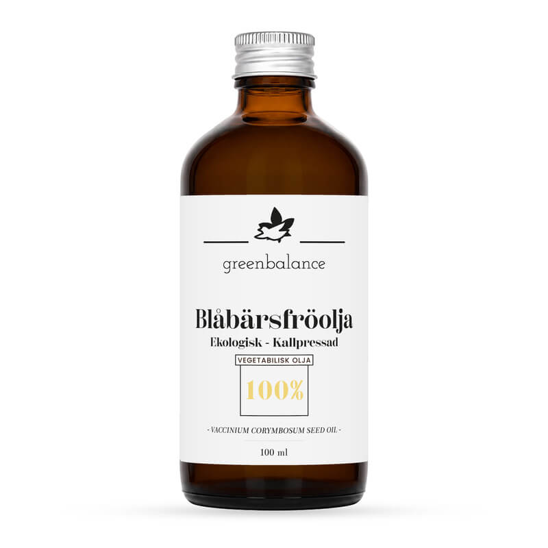 ekologisk blabarsfroolja 100 ml Ekologisk Blåbärsfröolja 100 ml