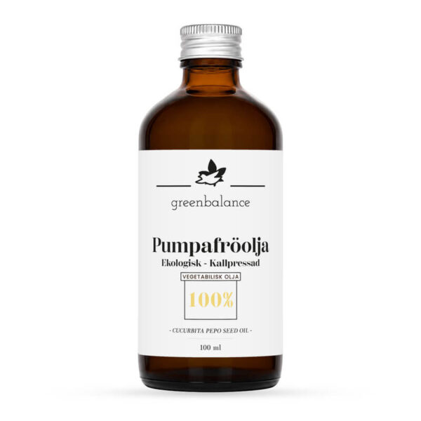 ekologisk pumpafroolja 100 ml Ekologisk Pumpafröolja 100 ml