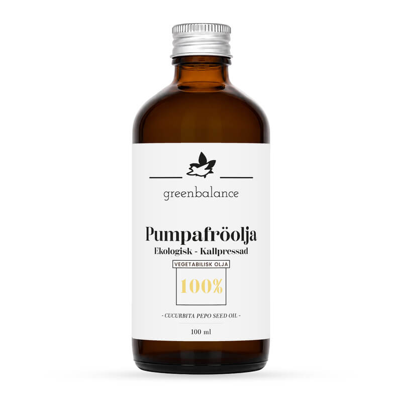 ekologisk pumpafroolja 100 ml Ekologisk Pumpafröolja 100 ml