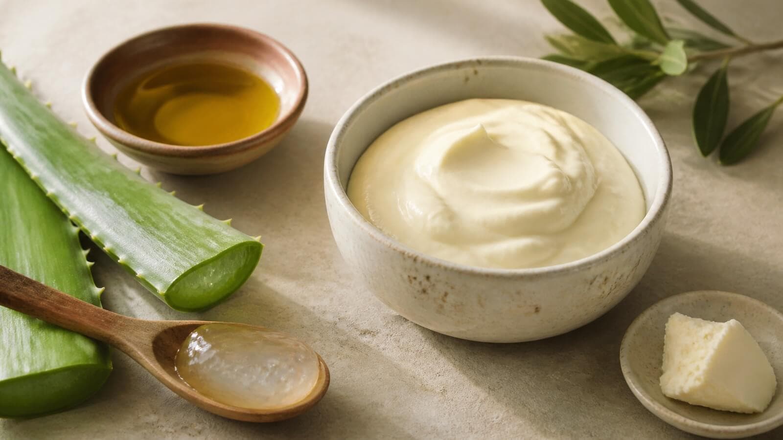 harinpackning-naturliga-ingredienser Krämig hårinpackning med aloe, vegetabilisk olja och växtsmör