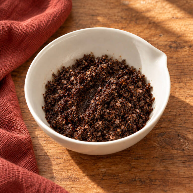 kaffeskrubb med kokos for kroppen Kaffeskrubb med kokos för kroppen