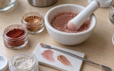 mineralpigment mica provblandning Mineralpigment och mica – välj färg, täckning och skimmer